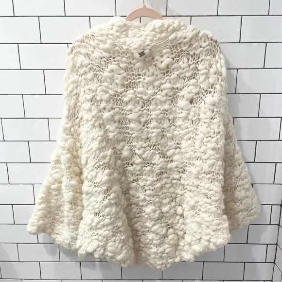 Rare For Love and Lemons 🍋 Off White Knitz Knit Oversized Sweater Size Small - Picture 7 of 10
